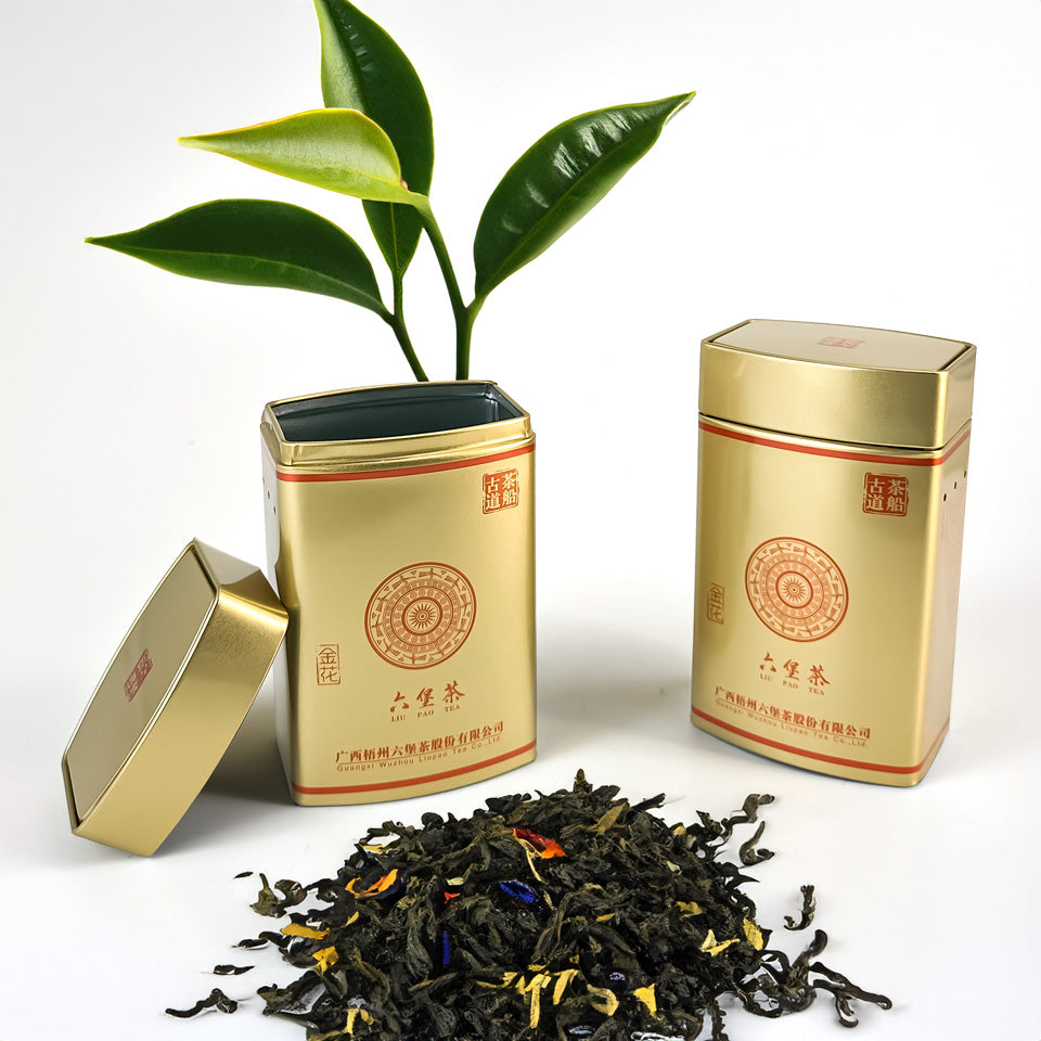 JYB custom gold metal tinplate tin can for tea/coffee