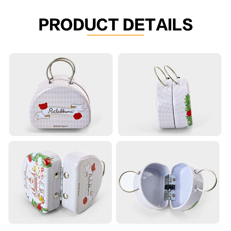 JYB customized handbag metal tin can for kids