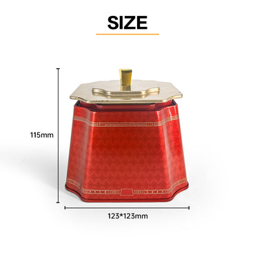 JYB fashion hexagon tea bag storage tin